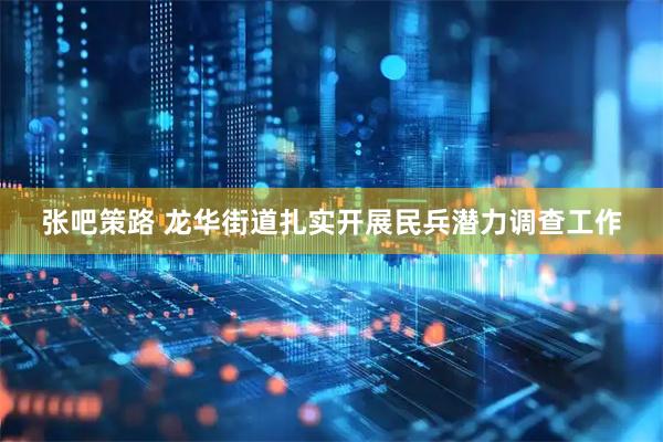 张吧策路 龙华街道扎实开展民兵潜力调查工作