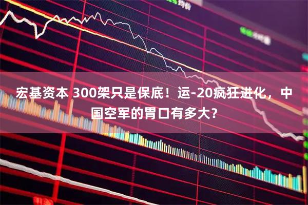 宏基资本 300架只是保底！运-20疯狂进化，中国空军的胃口有多大？